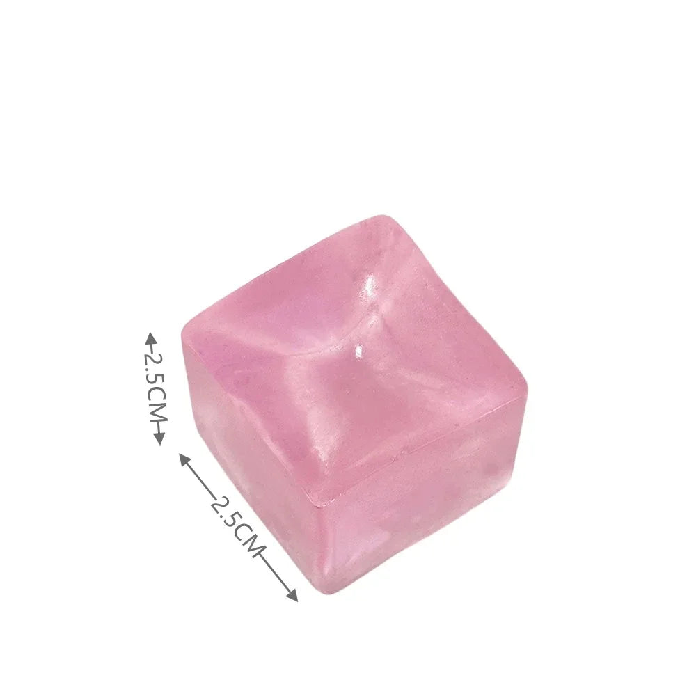 30-50pcs Squishy Ice Cube Fidget Stress Relief Squeeze Toy Adult Kids Birthday Party Favors Classroom Prizes Antiestrés Juguetes