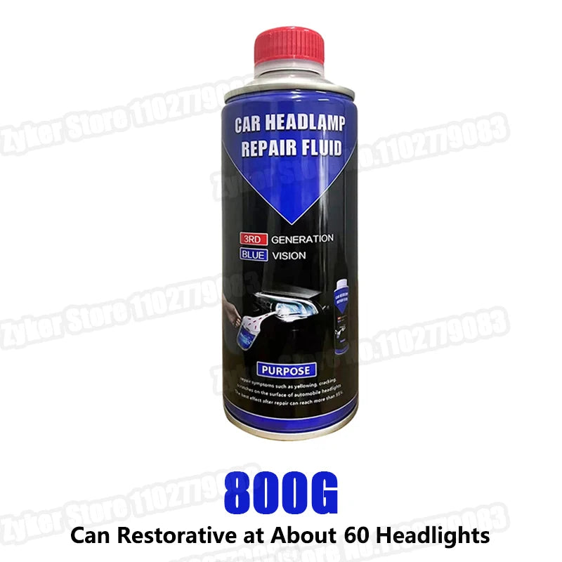 Car Headlight Chemical Polishing Kit Headlights Liquid Polymer Repair Fluid Scratch Remover Car Headlamp Liquid Restoration Kits