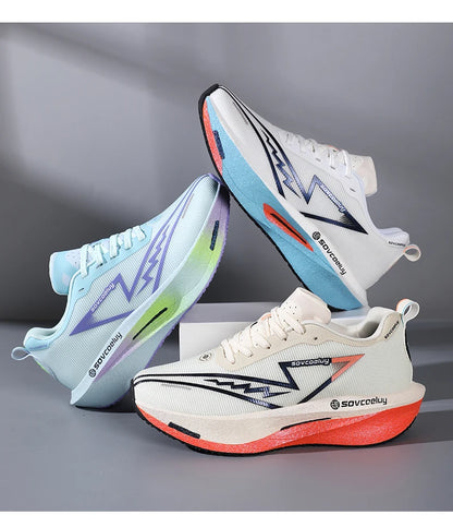 Marathon Men Sports Running Shoes Carbon Board Air Cushion Breathable Lightweight Woman Comfortable Athletic Basketball Sneakers