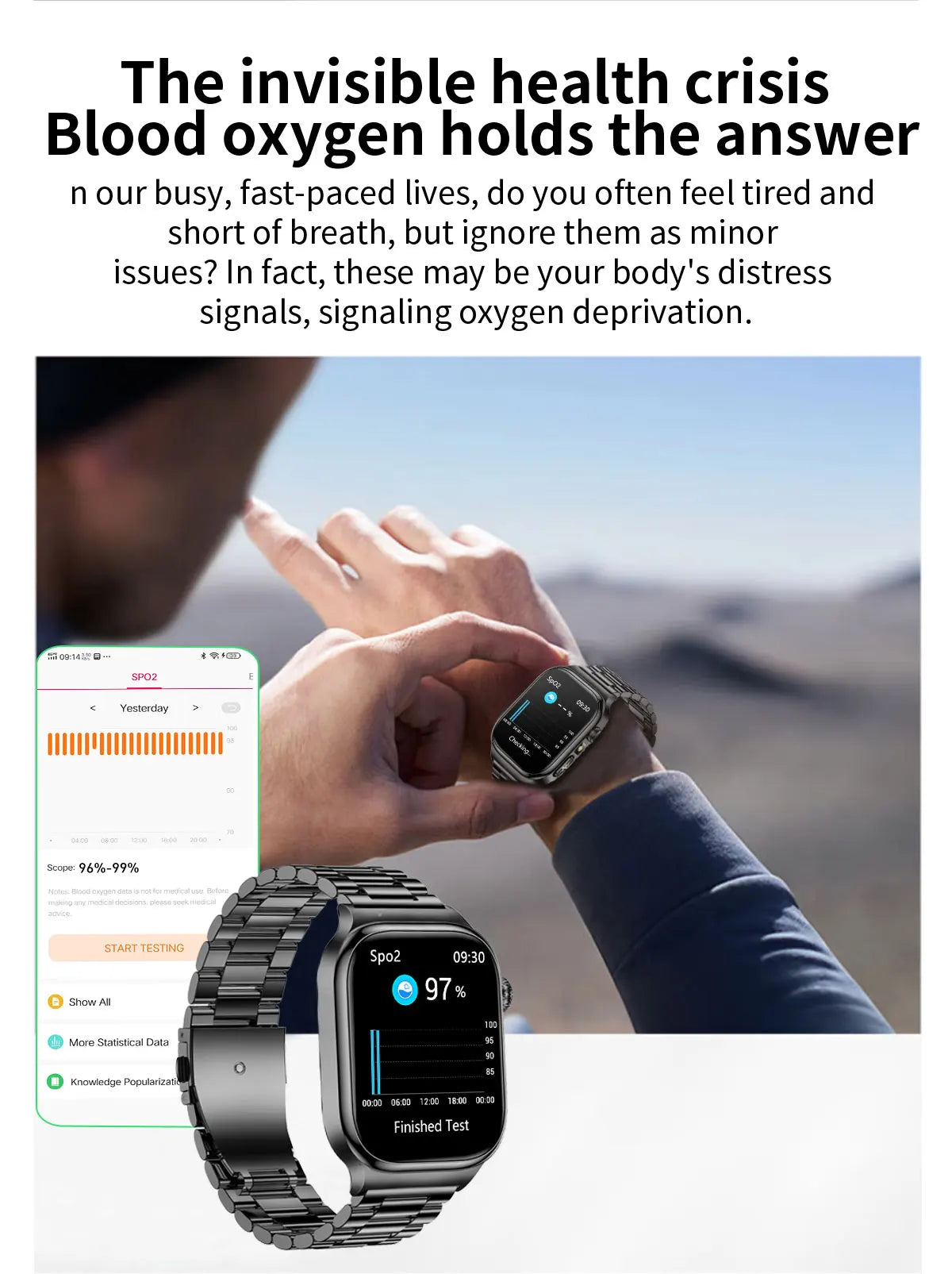 New Blood Lipids Uric Acid Blood pressure Smart Watch Men ECG+PPG Fitness Tracker Clock Heart Rate Bluetooth call Smart watches