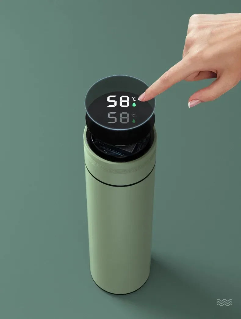 500ML Thermos Cup with Temperature Display, Stainless Steel Vacuum Insulated Mug, Outdoor Travel Cup, Father's Day Gift