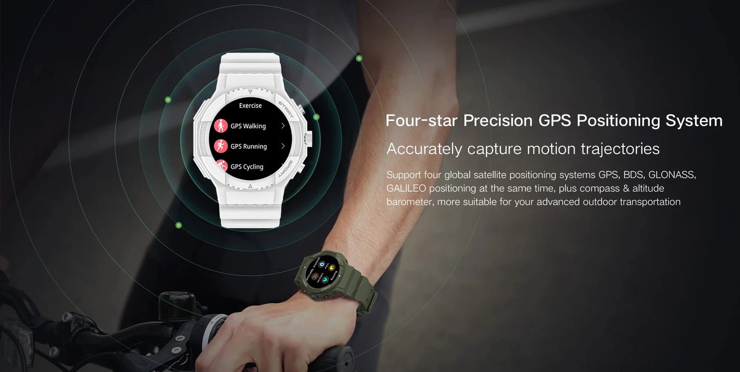 LIGE 2026 Outdoor GPS Sports Tracker Smart Watch Men 1.28"HD Compass Bluetooth Call Waterproof Smartwatch Men For Android IOS