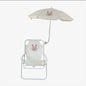 Children's Outdoor Beach Chair With Umbrella Cute Ins Wind Portable Folding Chair Seaside Photo With Parasol Back Chair ﻿