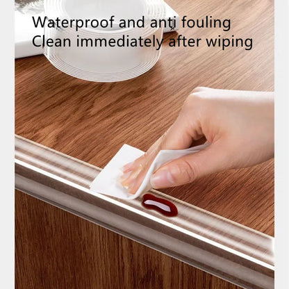 Baby protection Transparent edge protection strip Child safety table corner anti-collision strip for cabinet table drawers