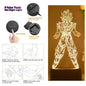 Dragon Ball Z Anime Figures Goku Vegeta Gohan Broly 3D Lamp PVC Action Figures Toys for Children Trunks Buu Super Saiyan Gifts