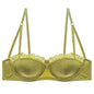 Sexy French Half Cup Invisible Bra Set Soft Underwire Minimizer Push Up Lingerie Set S-XL Comfort Breathable Anti Sag Stylish