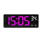 Voice Control Digital Alarm Clock Temperature Dual Alarm Snooze Desktop Table Clock Night Mode 12/24H LED Clock Watch Desk