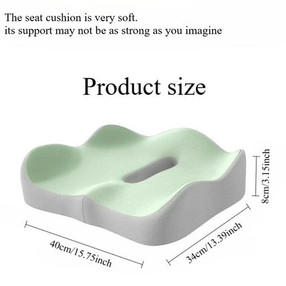 Ergonomic Memory Foam Seat Cushion Orthopedic Tailbone Pillow For Office Chair Car Driving Hip Support Sciatica Pain Relief Pad