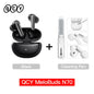 QCY MeloBuds N70 Adaptacyjne ANC Bezprzewodowe słuchawki douszne Bluetooth 6.0 LDAC Hi-Res Audio 6 mikrofonów Ładowanie bezprzewodowe Słuchawki 50 godzin IPX5
