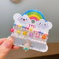 3Pcs Qute Colourful resin Bracelets Little Girls Bracelets Kit Kids Fashion Charm Bracelet Kids Jewelry Party Accessories