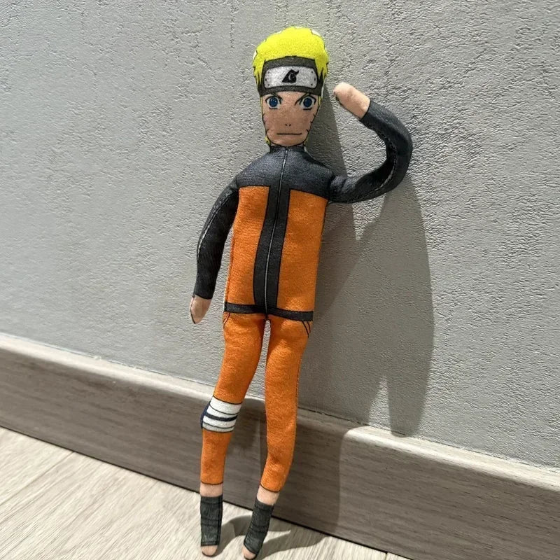 28cm NARUTO Plush Toy Kakashi Anime Cosplay Keychain Cotton Doll Slender Twistable Shape Room Abstract Model Decoration Gift Toy