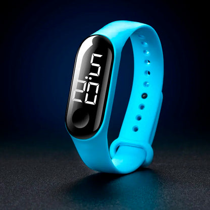 Man Woman LED Electronic Sport Watch Luminous Sensor LED Student Adult Couple Electronic Watch With Shell Adjustment Watch