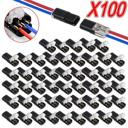 20/30/50/100 D2 Quick Wire Connector Solderless Push-in Terminal Block Electrical Cable Splice Connector for Home DIY Automotive