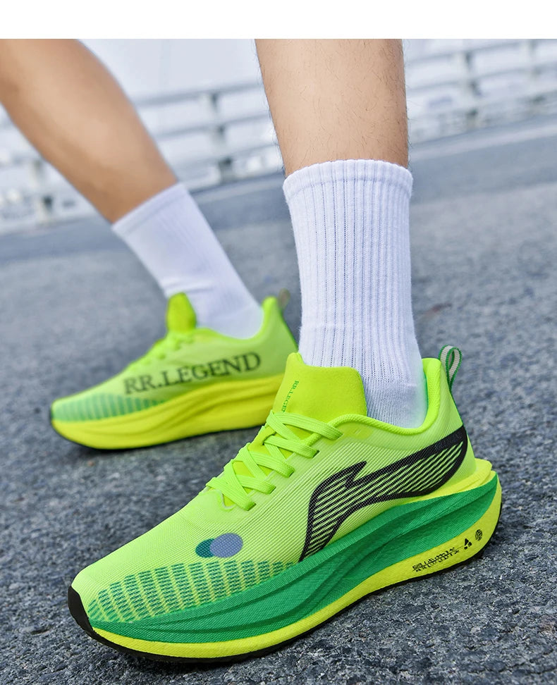 2026 New Men/women Carbon Plate Mesh Casual Sports Shoes, Breathable, Lightweight, Shock-Absorbing Running Sneakers