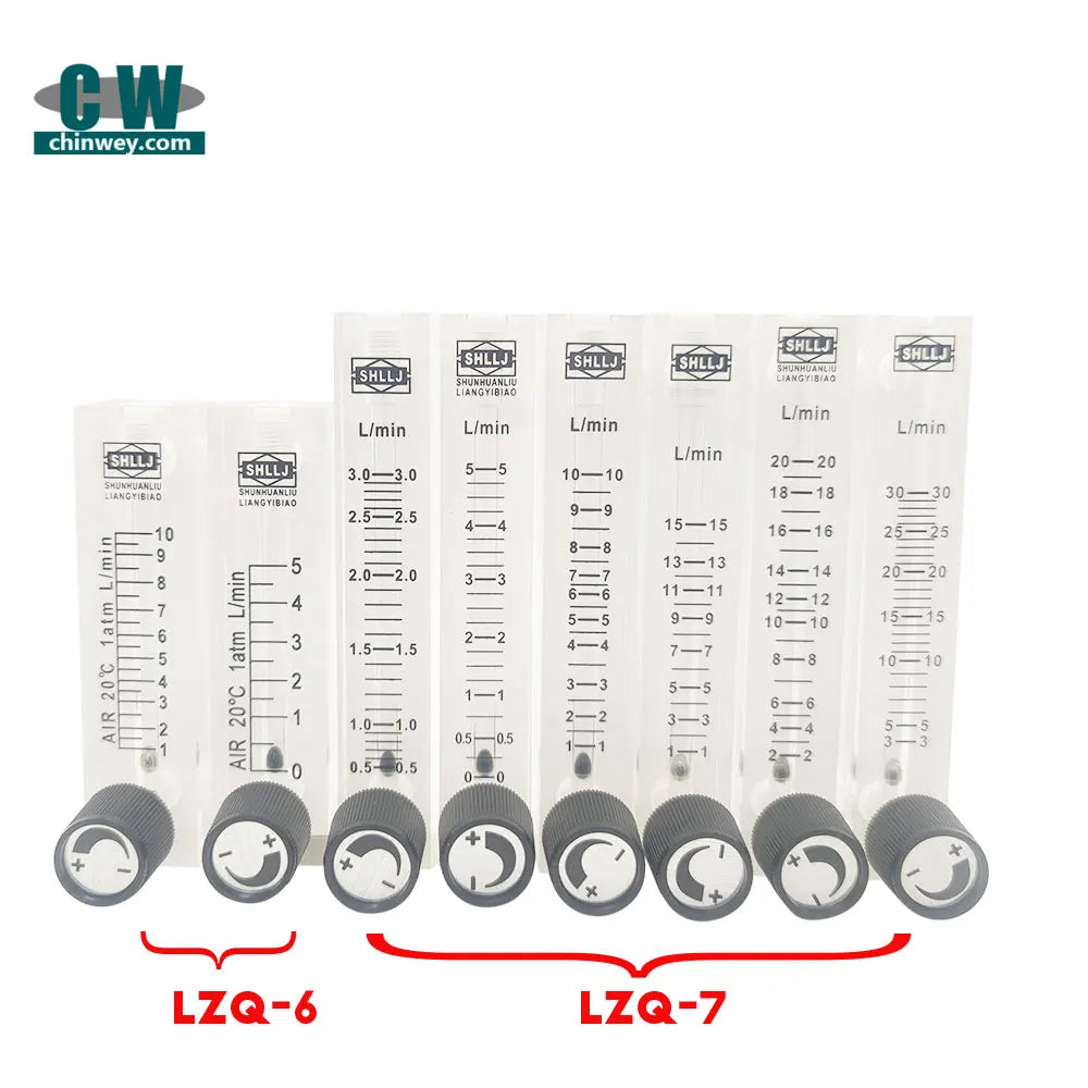 LZQ-6,7 Acrylic air flow meter (H=120mm gas flow meter)with control valve for Oxygen conectrator ,it  can adjust  flow
