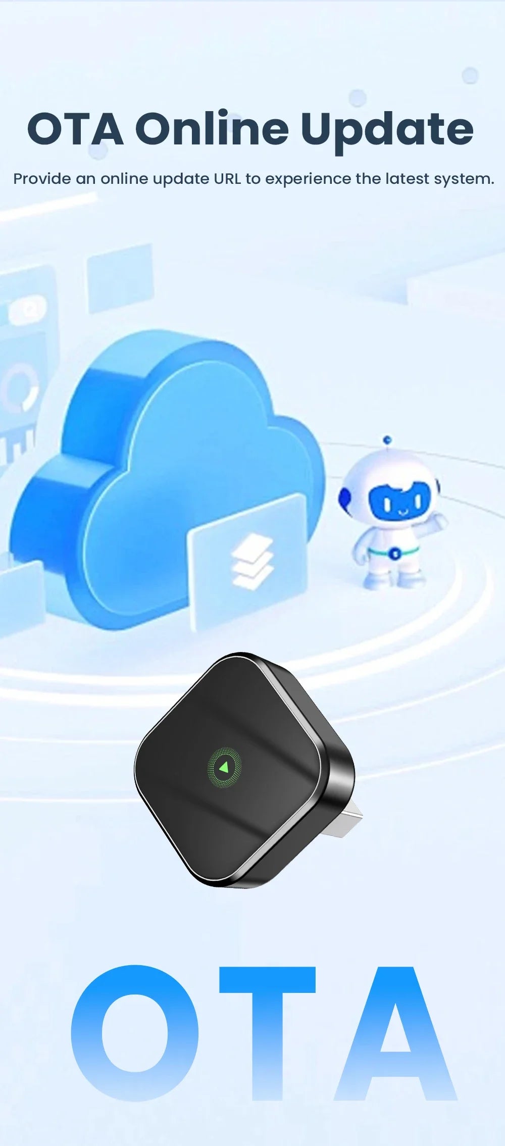 CarRocket 2in1 Wireless CarPlay Dongle Android Auto Adapter AI Smart Box Car Intelligent Systems for Car with Wired CarPlay
