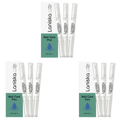 Laniska Nail Care Pen Cracked Nail Repair Cuticle Nail Strengthener and Growth Non-greasy Tea Tree Oil Nourishing Nail Oil Pen