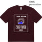 Custom-Made Men's T-Shirts Are Suitable for Team Gatherings, Gyms, and Sports Cotton Round-Neck Short-Sleeved Shirts