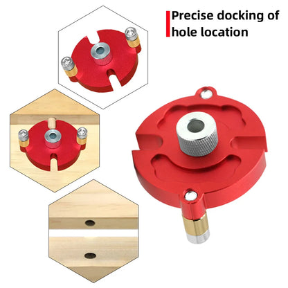 3-10mm Wood Dowel Jig Kit Fast-splicing Vertical Hole Jig Drill Guide Locator Aluminum Alloy Self-Centering Punching Hole Tools
