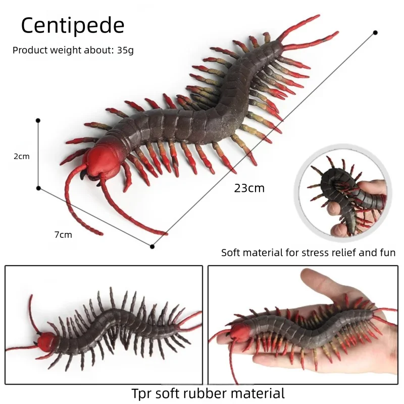 Oenux Simulated Insect Mouse Lizard Sea Animal Models Realistic Dolls Soft Rubber TPR Material Collectibles Halloween Prank Toys