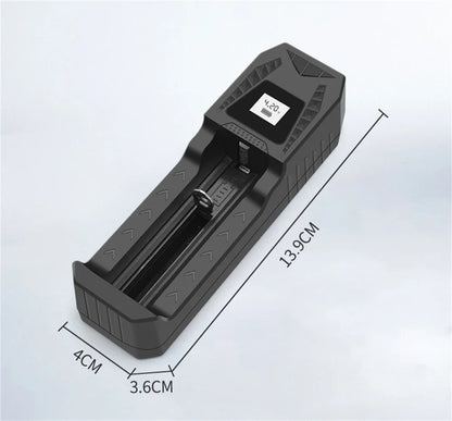 Intelligent LCD Battery USB Charger - 1/2/4 Slots for 18650 4.2V Li-ion & 1.2V Ni-MH AA/AAA Rechargeable Batteries