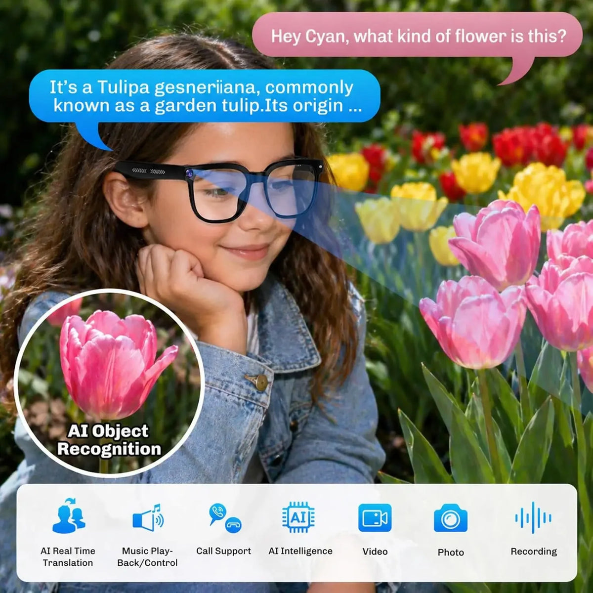2026 New 4k Smart AI Glasses Video Record MINI Camera for ChatGPT Bluetooth Call Language Translation Music Sunglasses Men