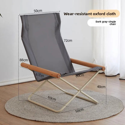 Outdoor folding chairs, portable camping chairs, solid wood armrest reclining chairs, beach chairs, horse stools, folding stools