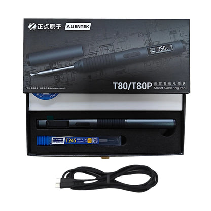 ALIENTEK T80P Soldering Iron Electric 100W Adjustable Digital Display Automatic Sleep PCB Precision Soldering Iron Repair Tool