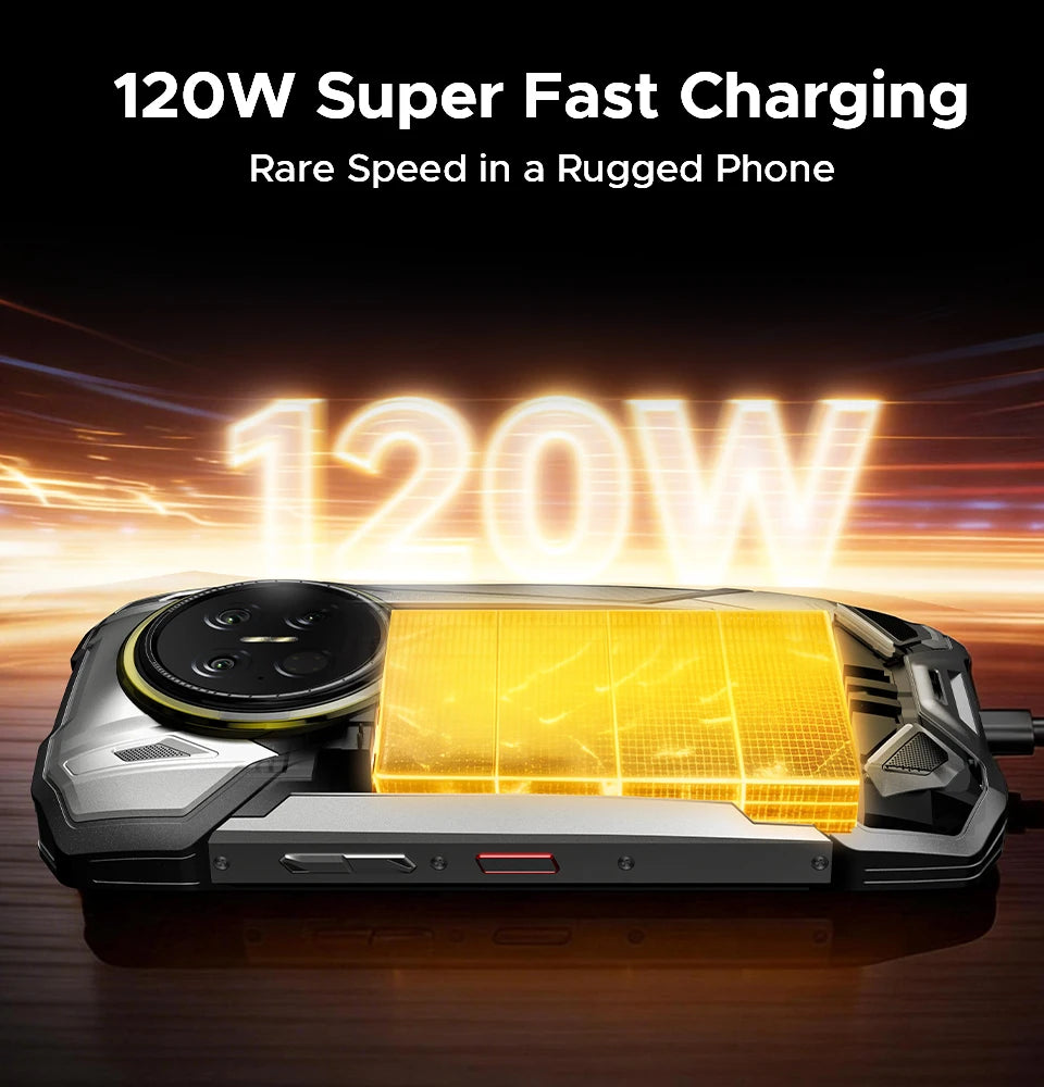 World Premiere DOOGEE V Max 2 Pro 5G Rugged Phone 6.78" FHD+ IPS 120Hz Display 48GB+1TB 22000mAh 200MP 120W Smartphon Android 16