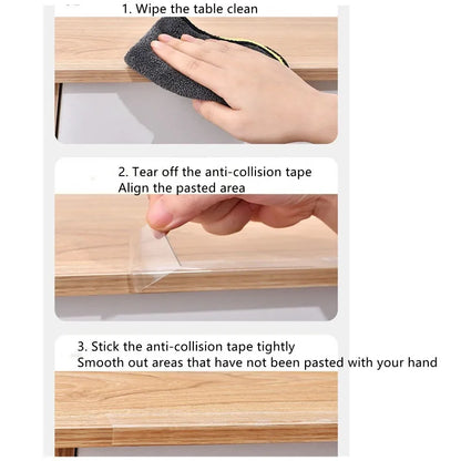 Baby protection Transparent edge protection strip Child safety table corner anti-collision strip for cabinet table drawers