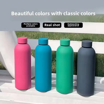500ML Stainless Steel Thermos Portable Thermos Bottle Small Mouth Travel Mug Warm Keeping Water Bottle Mini Vacuum Flask
