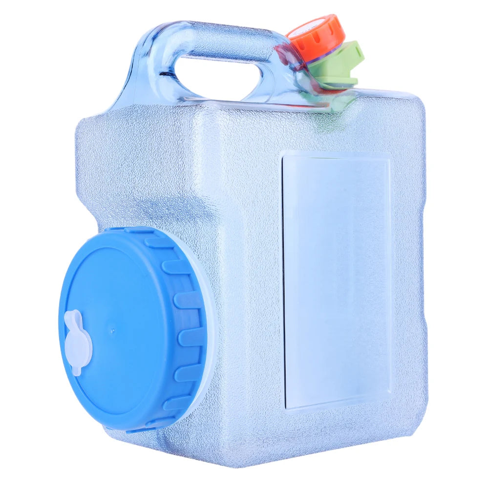 15-3L Portable Water Container with Spigot Water Storage Carrier Water Storage Container for Outdoor Camping Picnic Water Bottle