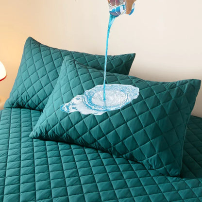 1 Pieces Waterproof Pillowcase Machine Washable Pillow Cover Bedroom Decor Suitable for With Children Just Pillowcase ,No Pillow