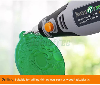 35W Rechargeable Electric Drill 3 Speed Engraving Pen USB Cordless Rotary Tool For Jewelry Metal Dremel Tools 8500r-21000r/min