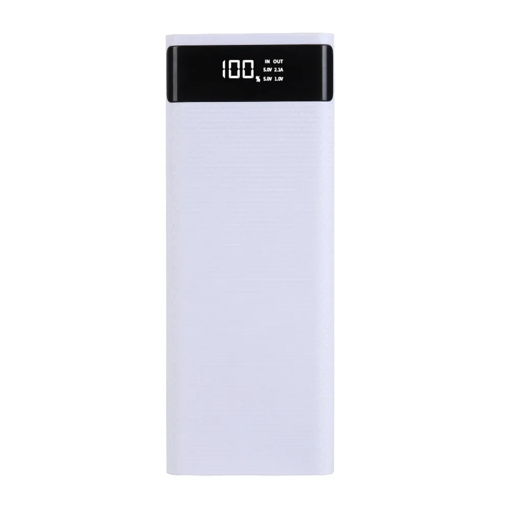 8X18650 Dual USB Power Bank Shell Micro USB Type C 5V 4.5A DIY Case Battery Charge Storage Box Super Fast Charge without Battery