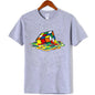 Summer Men's T-shirt High Quality Cotton Blend Magic Square Printing O-neck For Men Tees Casual Cool Hip Hop Short Sleeved Tops