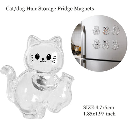 Cat Shaped Pet Hair Keepsake Keychain Charm Resin Dog Shaped Memorial Pendant Handmade DIY Pet Souvenir Keychain for Pet Lovers