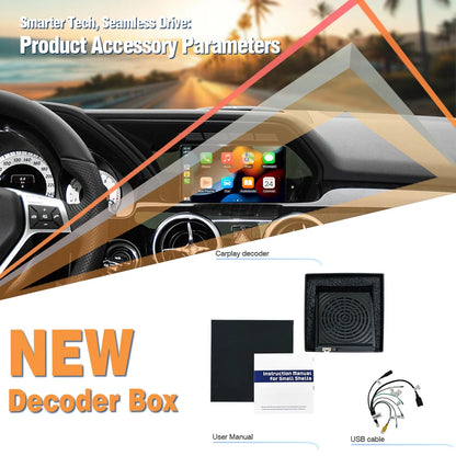 AUTOTOP Wireless CarPlay Android Auto Upgrade Adapter for Mercedes Benz A B C E CLA GLA GLK ML Sprinter NTG4.5 Becker Car AI Box, Airplay Android Mirror GPS BT, SWC Steering Wheel Control, Plug & Play Keep Original Factory Sy