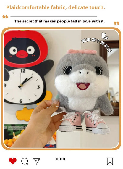 Tungtungtung Brainrot Al Tralalero Tralala Shark Plush Doll Cute Anime Plush Doll Plushie Stuffed Soft Pillow Shark Toy