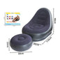 Portable Inflatable Lazy Sofa with Footstool, Hot-Selling Outdoor Camping Lounger, Waterproof Wear-Resistant Air Mattress for Na