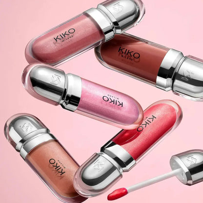 Kiko 3D Hydra Lip Gloss Non-fading Waterproof Blusher Moisturizing Shimmer Makeup Lip Gloss Lipstick Brun Pearly Mauve Liner