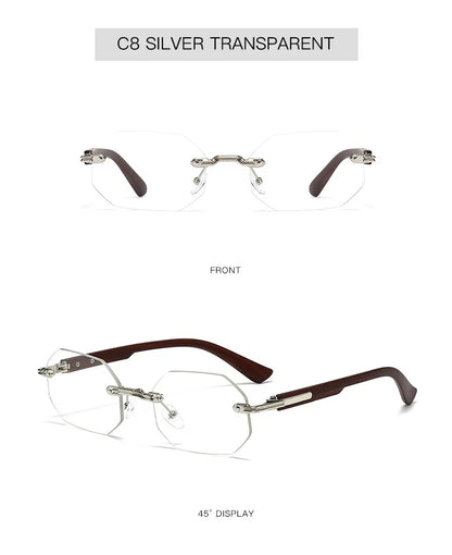 New Vintage Elliptical Sunglasses Women Men Polygon Sun Glasses Female Oval Eyewear Sunglasses for Male Female Eyeglasses