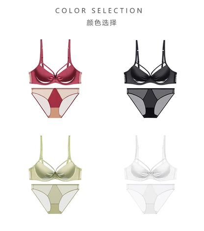 섹시 Push Up Bra Victoria Style - Wireless Slimming Lingerie Large Breasts, French Thin Tapered Bralette Anti Sag T-Shirt Bra