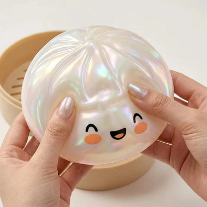 Simulation Bun Decompression Toy Fidget Toy Colorful Dough Dumpling Squeeze Ball Rebound Pinch Fun Children's Birthday Gift