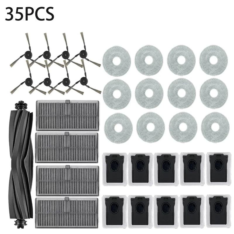 Dreame L40 Ultra / X40 Ultra Vacuum Cleaner Replacement Accessories Main Side Brush HEPA Filter Mop Cloths Dust Bag Spare Parts