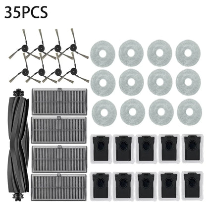 Dreame L40 Ultra / X40 Ultra Vacuum Cleaner Replacement Accessories Main Side Brush HEPA Filter Mop Cloths Dust Bag Spare Parts