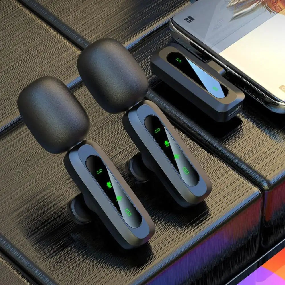 Professional Wireless Lavalier Microphone For Smartphones, Computers and Cameras, Plug and Play,Type-C Port 1-2