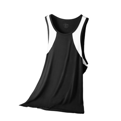 Vest Men's Comfortable Breathable Sling Hurdle Short-Sleeved Young Boys Sports Running Sleeveless T-Shirt Bottoming Shirt Unders