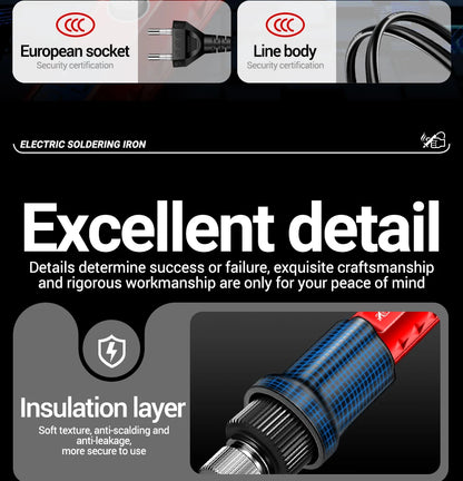 ANENG 60W Professional Electric Soldering Iron Adjustable Temperature SL106 EU/220V US/110V Welding Repair + M113 Multimeter Too
