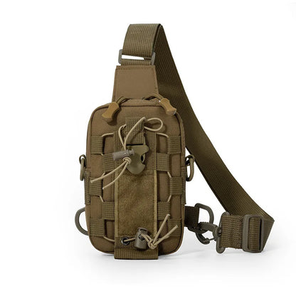 Outdoor Water Bottle Waist Bag Phone Crossbody Storage Pouch Camping Cycling Chest Bag Multifunctional Tactical Chest Bag Men's